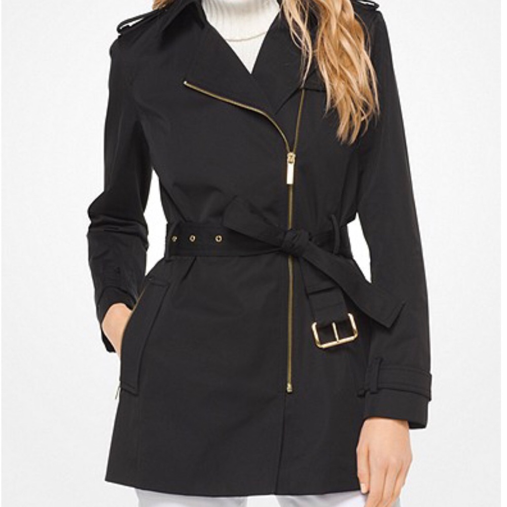Michael Kors Sateen Trench Coat